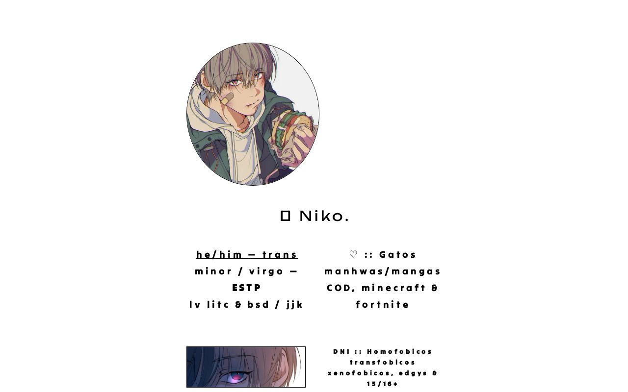 Carrd profile picture for @nikkko